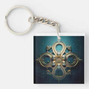 Llavero Imagen de fantasía Medallón inspirado en Steampunk