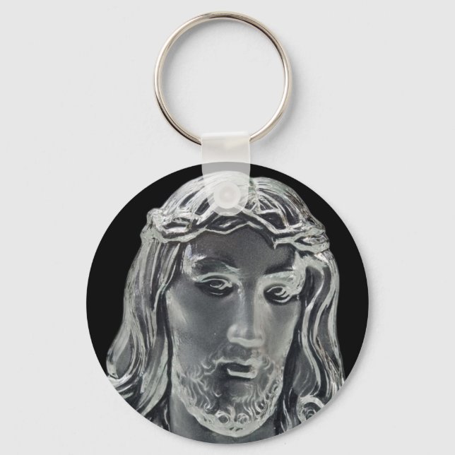 Llavero Imagen de Jesus B&W (Anverso)