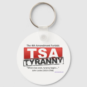 Llavero Imagen de la tiranía de Zazzle TSA