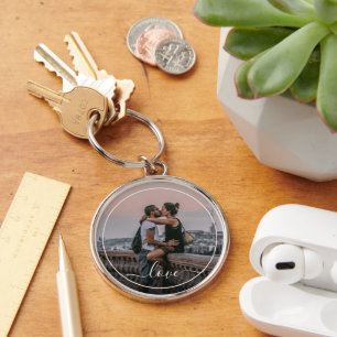 Llavero Imagen de pareja de enamorados personalizada con t