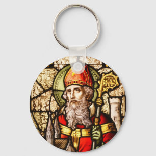 Llavero Imagen de San Patricio en el vitral