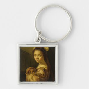 Llavero Imagen de una chica joven