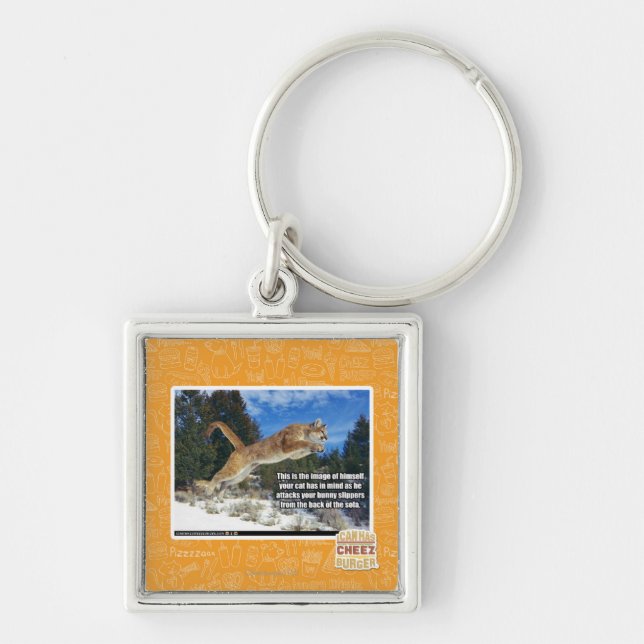 Llavero Imagen del gato (Frente)