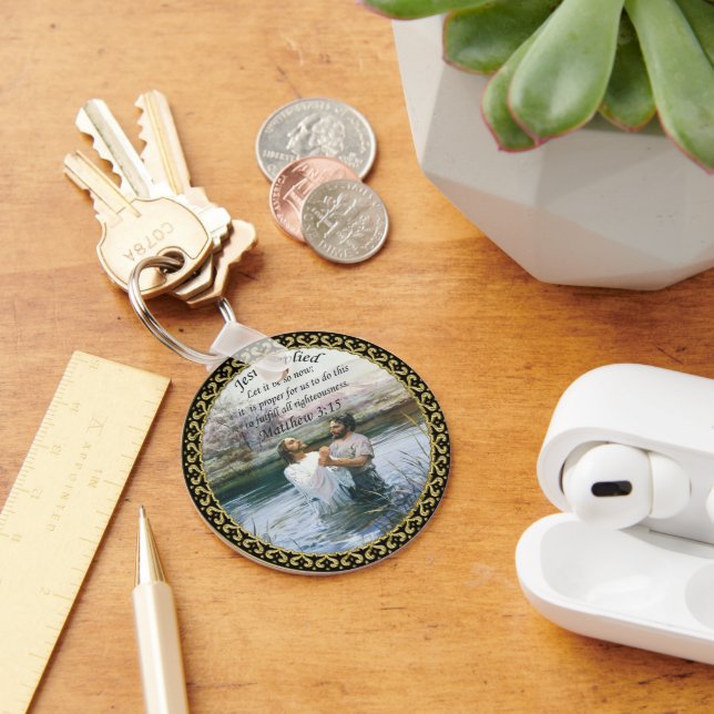 Llavero Imagen dos del Bautismo de Jesucristo (Escritorio )
