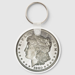 Llavero Imagen Morgan Silver en dólares en Keychain