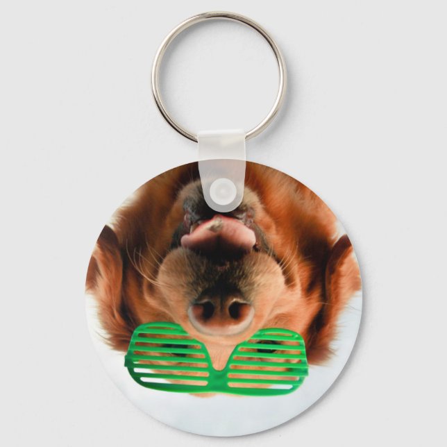 Llavero Imágenes de Getty | Perro con gafas (Anverso)