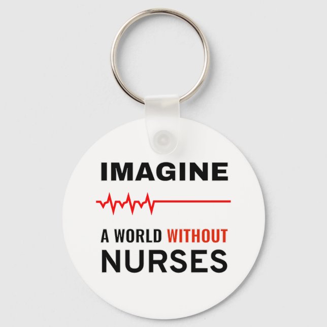 Llavero Imagina un mundo sin enfermeras (Anverso)
