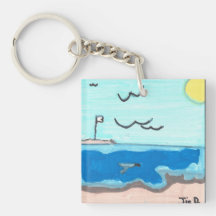 Imán de escena de playa