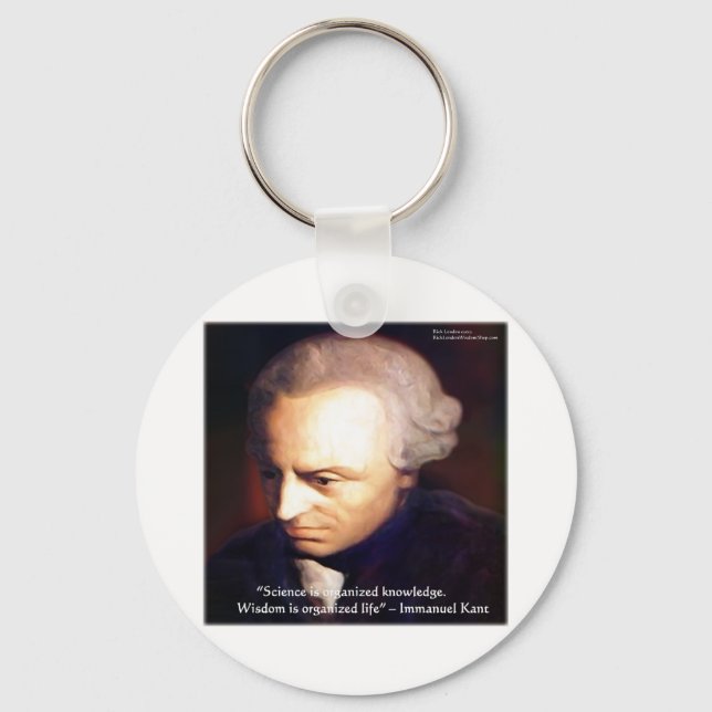Llavero Immanuel Kant Science Vs Knowledge Cita Gifts (Anverso)