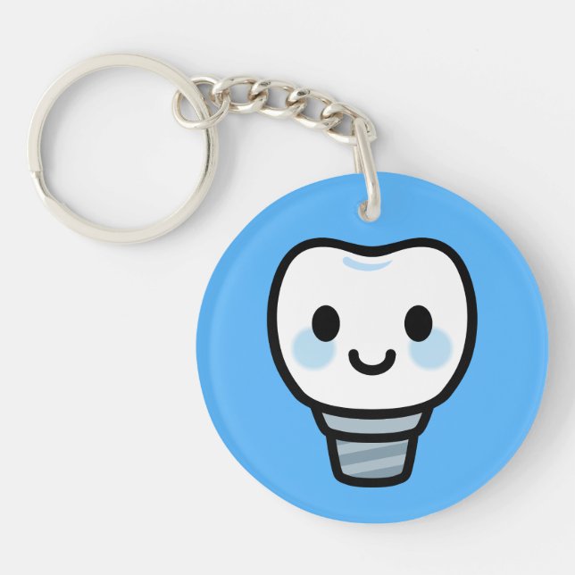 Llavero Implante Dental Sonriente (Frente)