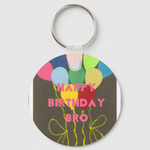 Llavero Impresión de arte de cumpleaños feliz
