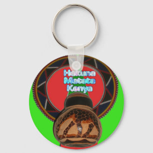 Llavero Impresión de arte de Hakuna Matata en Kenia