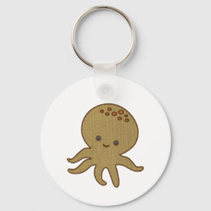 Llavero Impresión de bordado de Personalizado de pulpo cor