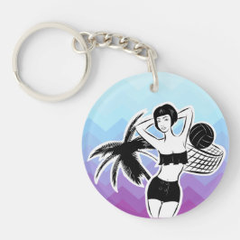 Llavero Impresión de Chevron de Sunset Resort