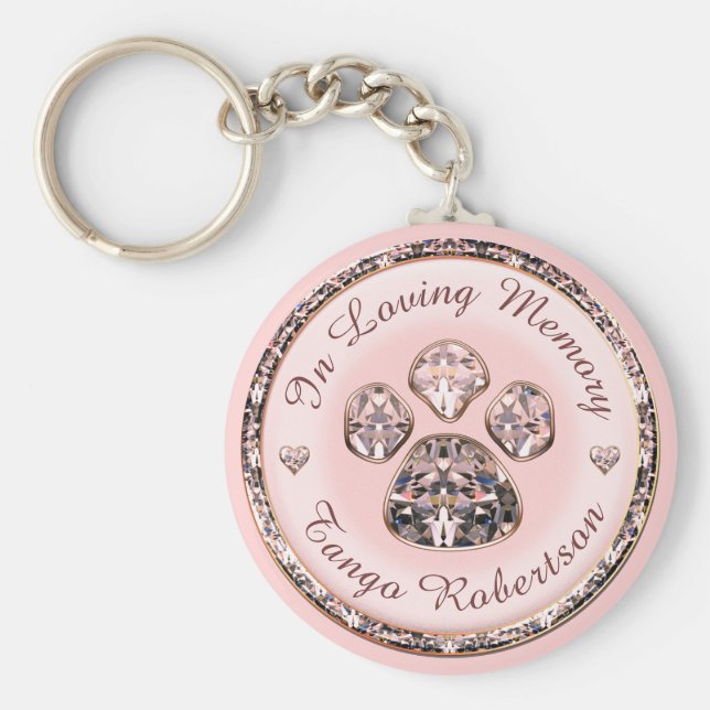 Llavero Impresión de la página rosa de bonito (Frente)