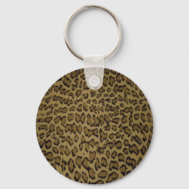 LLAVERO IMPRESIÓN DE LEOPARDO ANIMAL (Anverso)