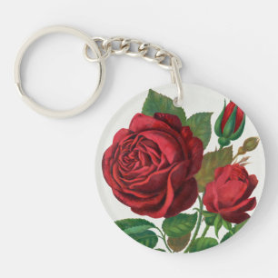 Llavero Impresión de Rosas Rochester Lithographing and Pri