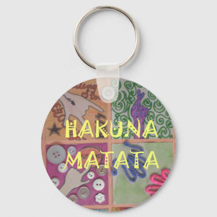 Llavero Impresión de Rótulo Hakuna Matata
