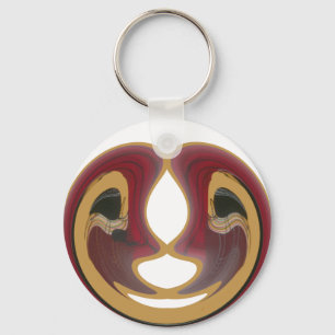 Llavero Impresión del arte tribal de masái