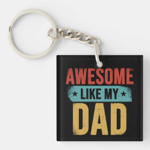 Llavero Impresionante como mi papá divertido padre regalo