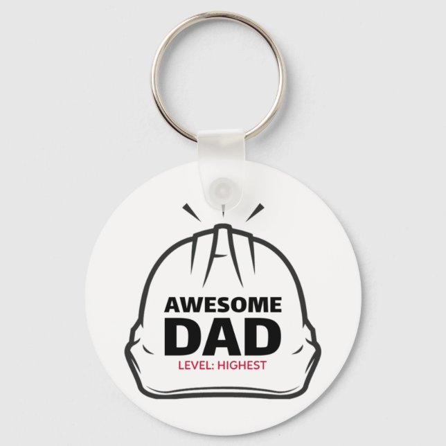 Llavero Impresionante gorra duro papá Classic (Anverso)