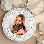 Llavero Impresionante madre de perro desde 20XX clásica fo<br><div class="desc">Este diseño simple y clásico está compuesto por tipografía de la síspera y agrega una foto personalizado.</div>