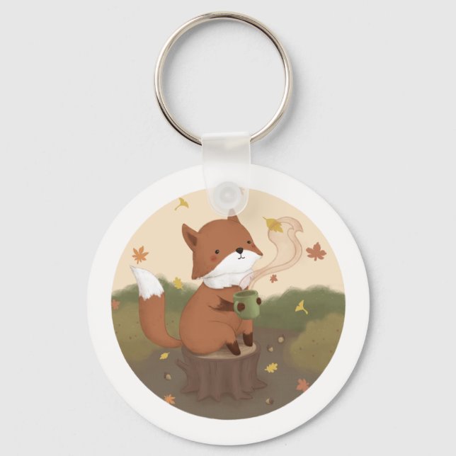 Llavero Impresionante otoño: Fox (Anverso)