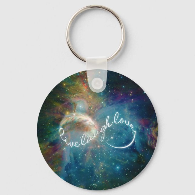 Llavero Impresionante símbolo místico de infinito "Live La (Anverso)