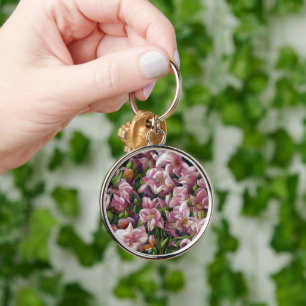 Llavero Impresiones de flores silvestres