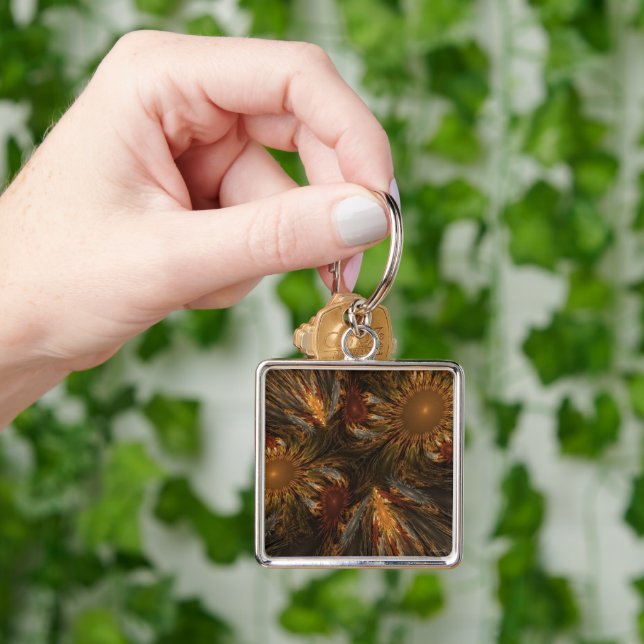 Llavero Impresiones de girasol (Mano)