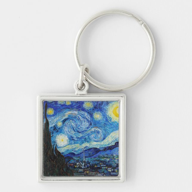 Llavero Impresionismo Vincent Van Gogh Starry Starry Night (Frente)