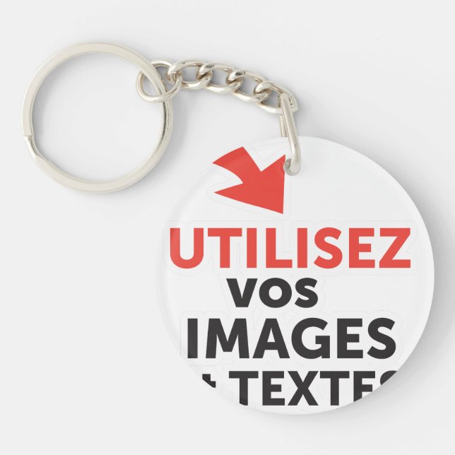 Llavero Imprimos vos diseños en ligne DIY en Français (Frente)