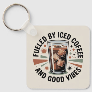 Llavero Impulsado Por Café Con Hielo Y Buenos Momentos