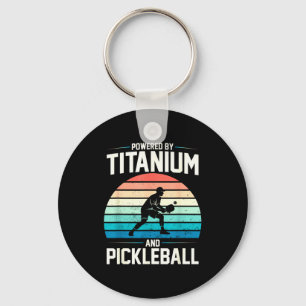 Llavero Impulsado por titanio pickleball divertido rodilla