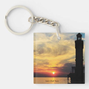 Llavero Imzir Clock Tower Sunset, Turquía