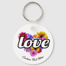 Llavero In Bloom - Bouquet floral con forma de corazón de