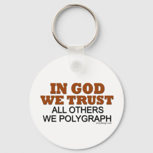 Llavero In God We Trust Saying