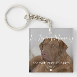 Llavero In Loving Memory Personalized Pet Loss Gift Photo