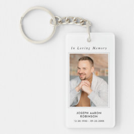 Llavero In Loving Memory Photo Funeral Memorial Keepsake