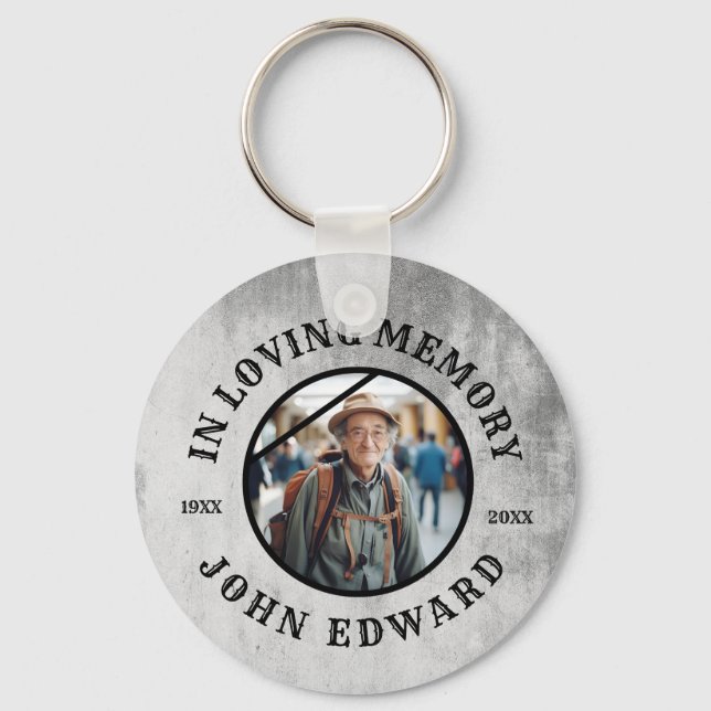 Llavero In Loving Memory Photo Tribute Design (Anverso)