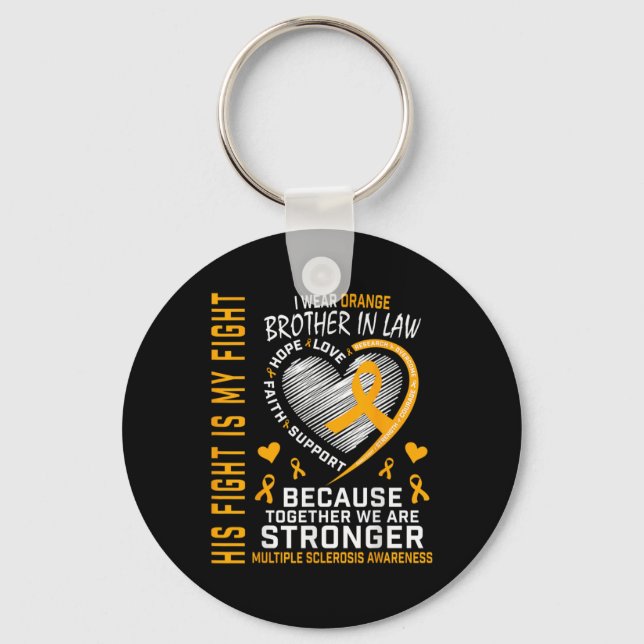 Llavero In March We Wear Orange Brother In Law Multiple Sc (Anverso)