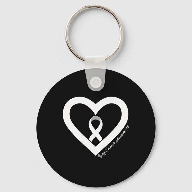 Llavero In November We Wear White Lung Cancer Awareness Mo (Anverso)