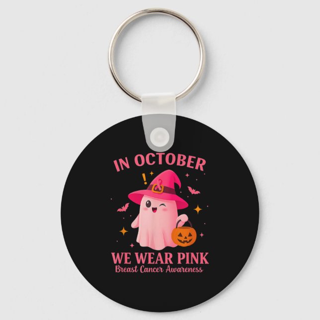 Llavero In October We Wear Nk – Breast Cancer Awareness  (Anverso)