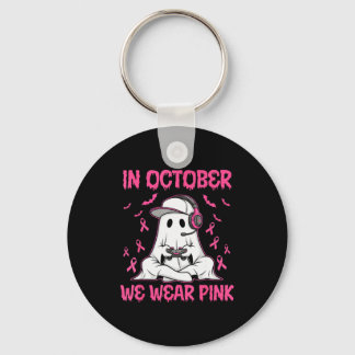 Llavero In October We Wear Nk Breast Cancer Gaming Ghost Y
