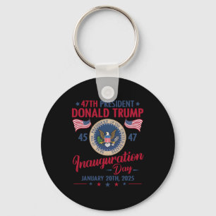 Llavero Inauguración del presidente 45 47 Donald Trump 20