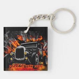 Llavero Incendio de arder de arbustos calientes Añadir nom