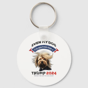 Llavero Incluso Mi Perro Está Esperando A Trump 2024 _1