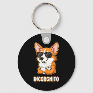 Llavero Incórgnito divertido dueño de perro Corgi galés Hu