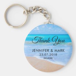 Llavero Increíble escena tropical de playa Boda de fotos g