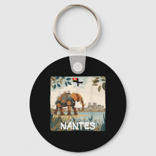 Llavero Increíble gráfico del elefante de Nantes para niño